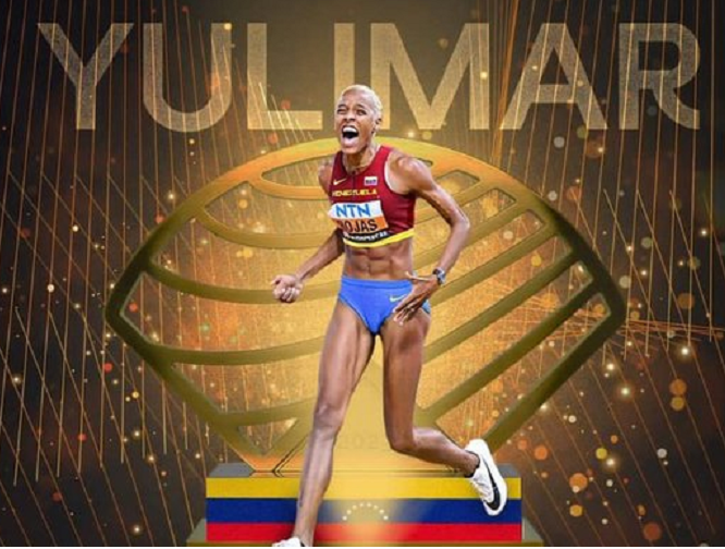 Yulimar Rojas es nombrada «Mejor atleta del año en pruebas de campo» por World Athletics