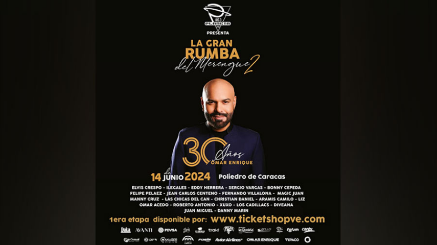 Arranca la venta de boletos para «La Gran Rumba del merengue 2»