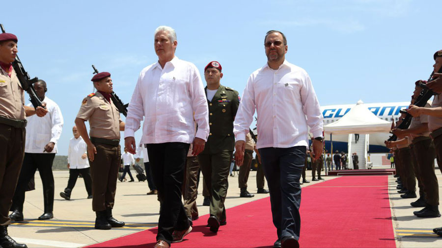 Ortega, Díaz-Canel y Arce están en Caracas para participar en la cumbre de la ALBA