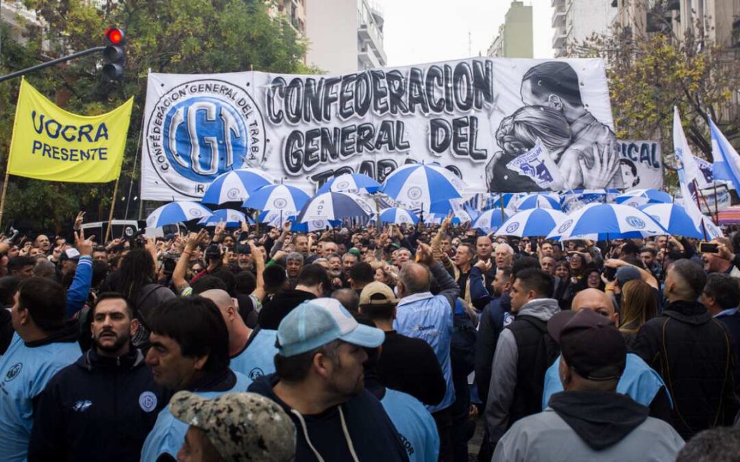 Gremios argentinos inician paro total contra el ajuste de Milei y para que «se caiga» la Ley Bases