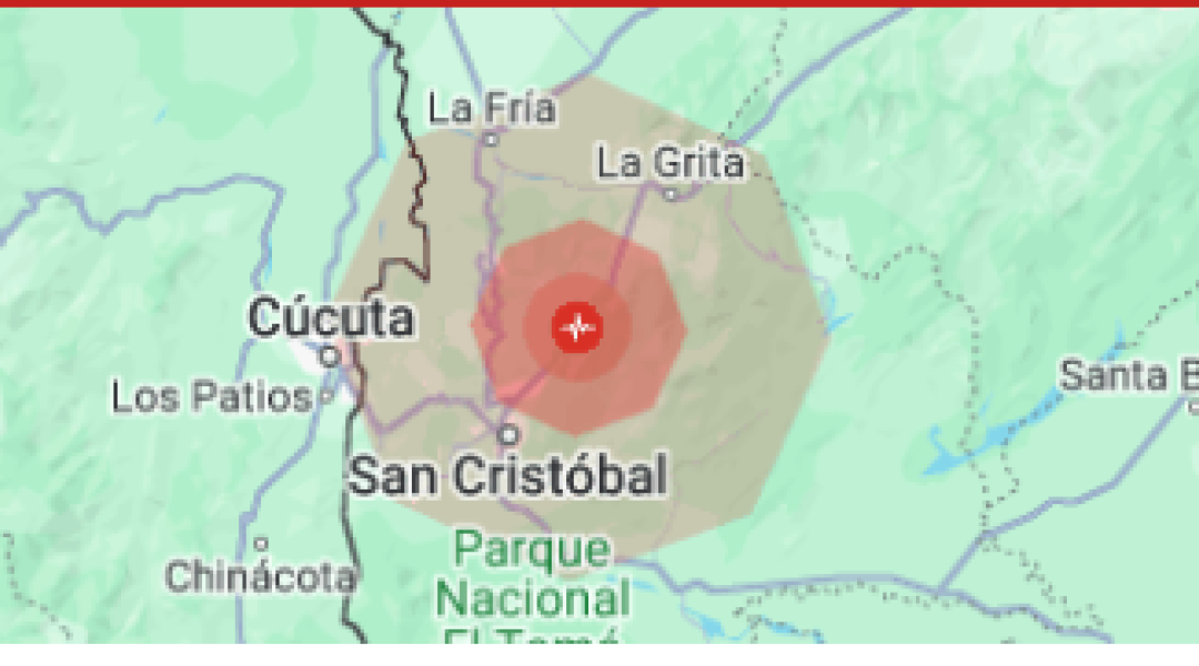 Fuerte temblor de 3,2 en Táchira, Venezuela, este domingo 9 de junio