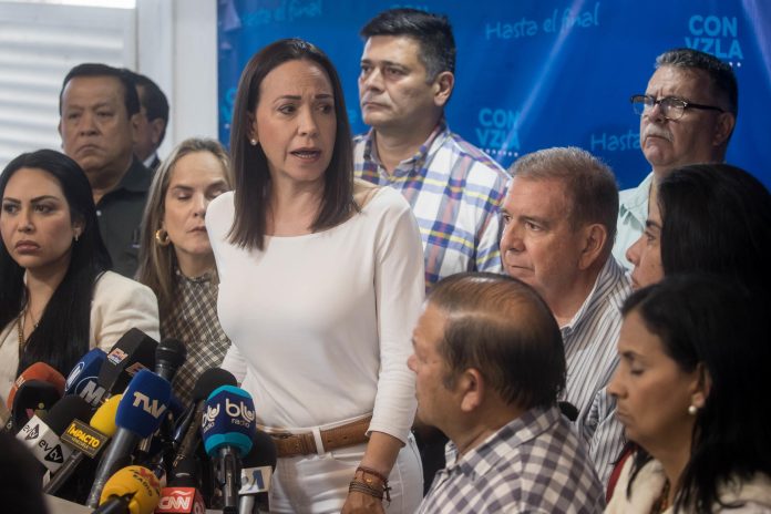 María Corina Machado denuncia que 37 opositores han sido detenidos en lo que va de año