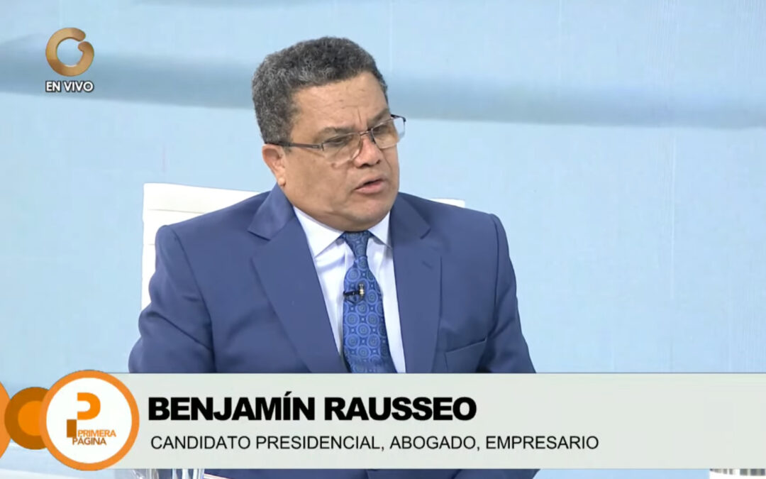 Benjamín Rausseo denuncia que hay intereses de invisibilizar y polarizar la contienda electoral