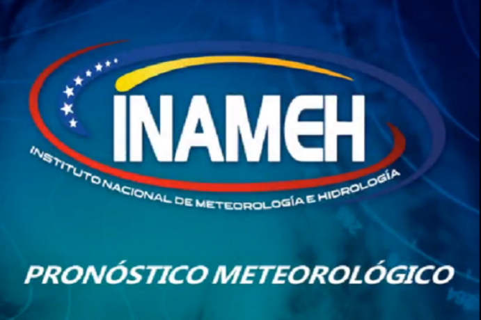 Inameh prevé este jueves fuertes precipitaciones en gran parte del país