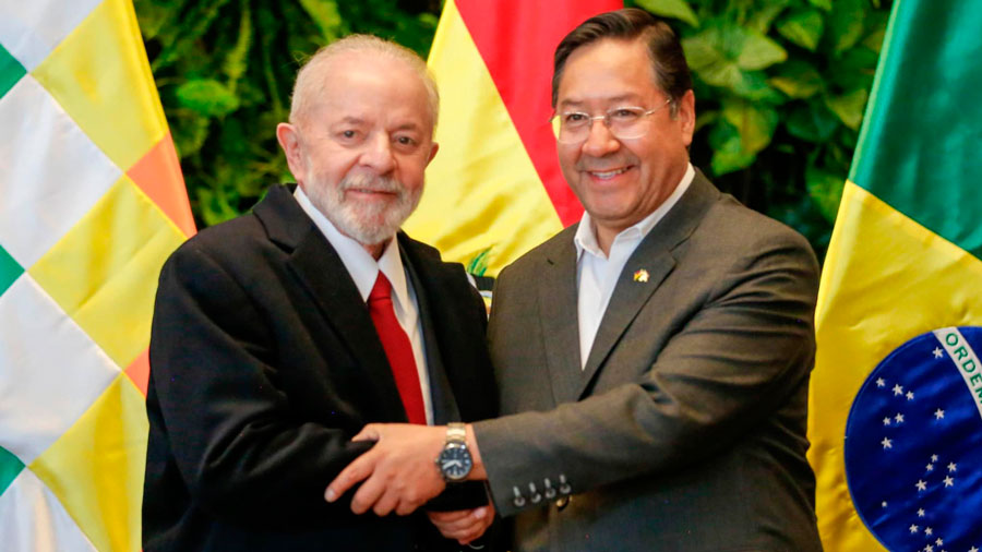 Luis Arce recibe a Lula en Bolivia