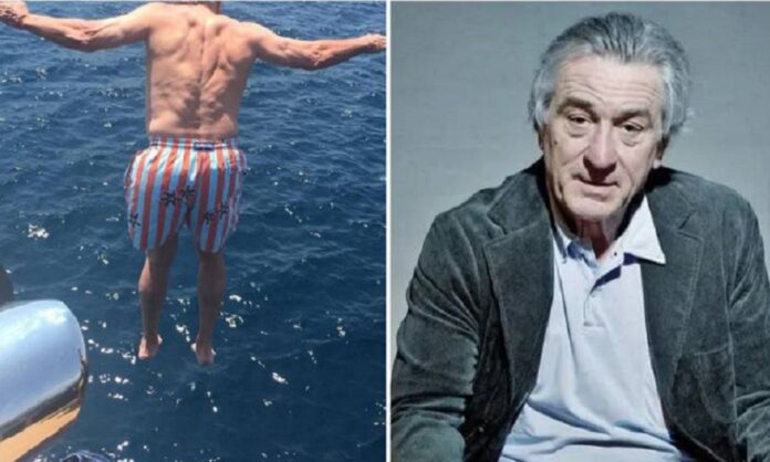 De Niro celebra sus 81 años lanzándose al mar desde un yate a 9 metros de altura