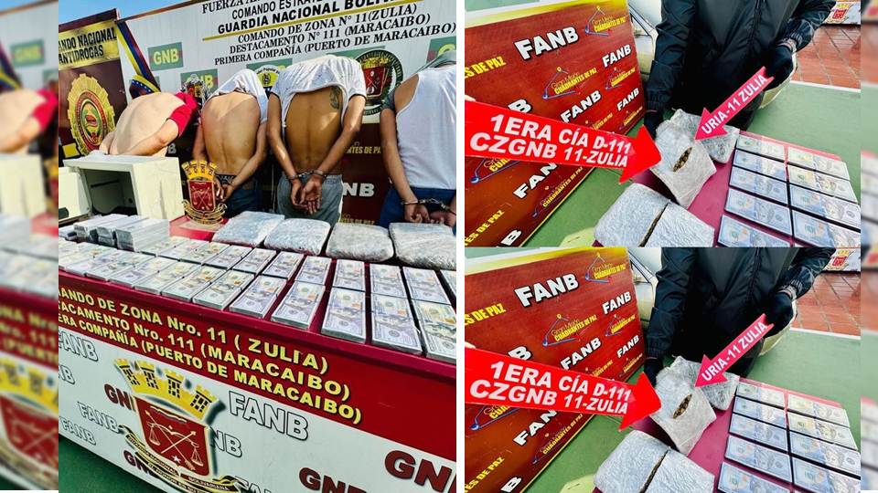 FANB detiene ciudadanos con envoltorios de estupefacientes y billetes falsos en el Zulia