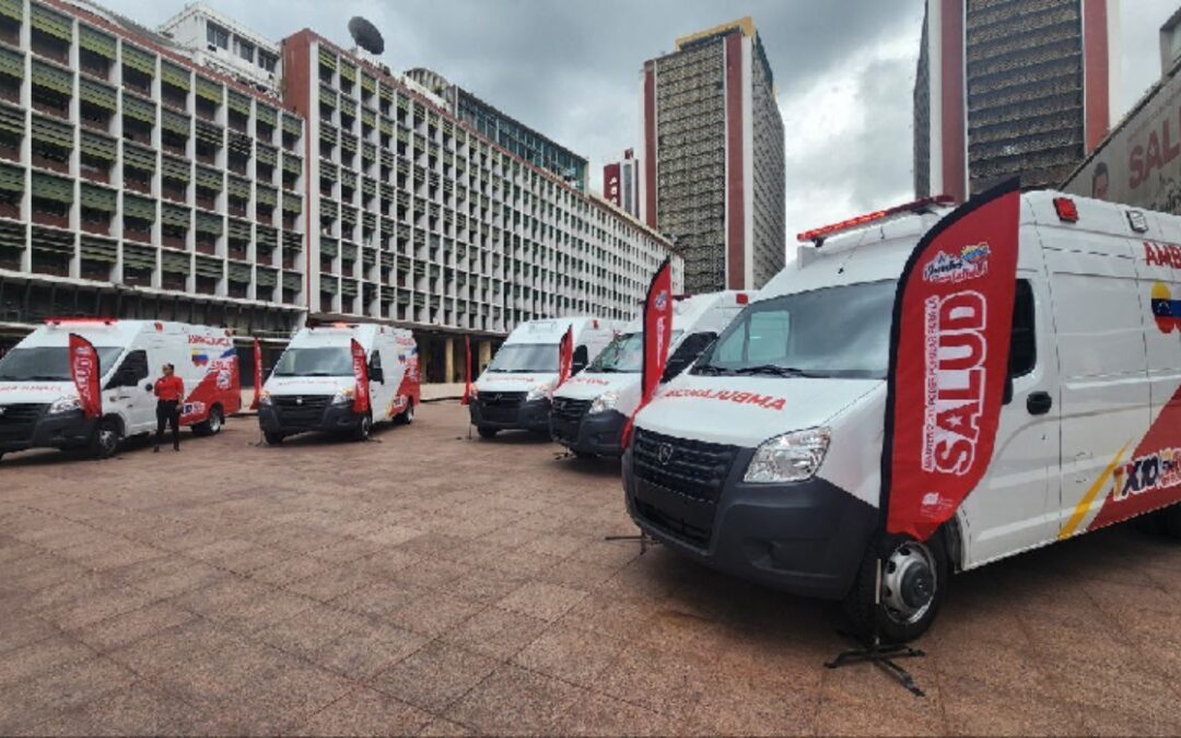 Ministerio de Salud recibió donación de ambulancias por Convenio Rusia-Venezuela