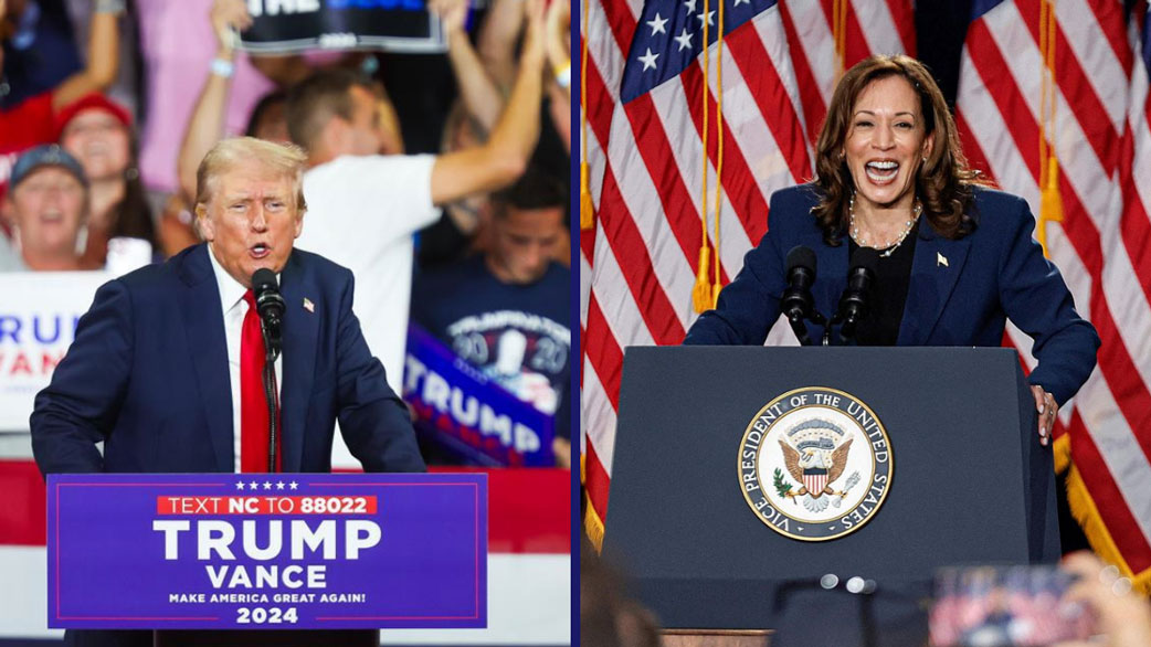 Donald Trump y Kamala Harris chocan sobre futuros debates presidenciales