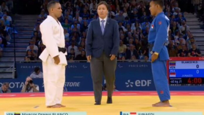 El venezolano Marcos Blanco conquista el bronce en judo en los Juegos Paralímpicos de París