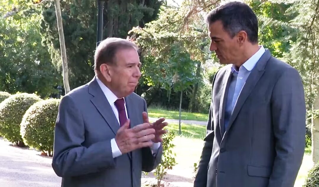 Pedro Sánchez se reunió con Edmundo González en el Palacio de la Moncloa