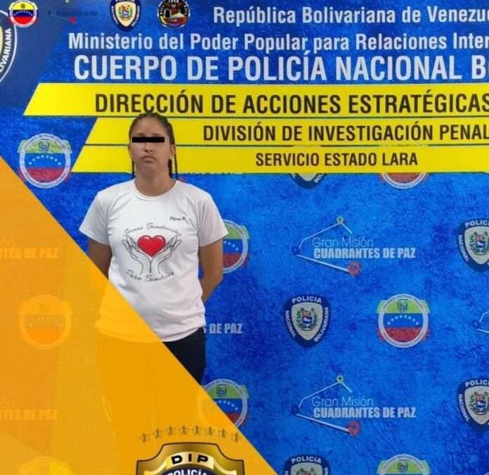 Detienen a una mujer en Lara por asesinar a un adolescente de 16 años