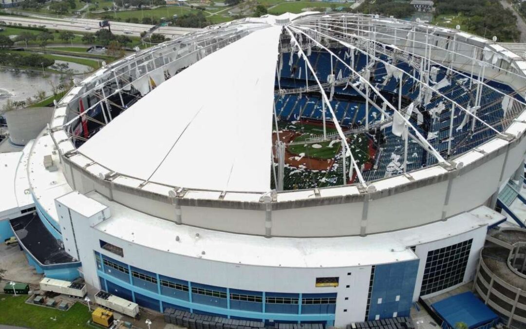 Huracán Milton causó graves daños en estadio de los Tampa Bay Rays