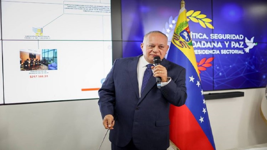 Desfalco en Alcaldía de Maracaibo alcanza los 2,7 millones de dólares, afirma Diosdado Cabello