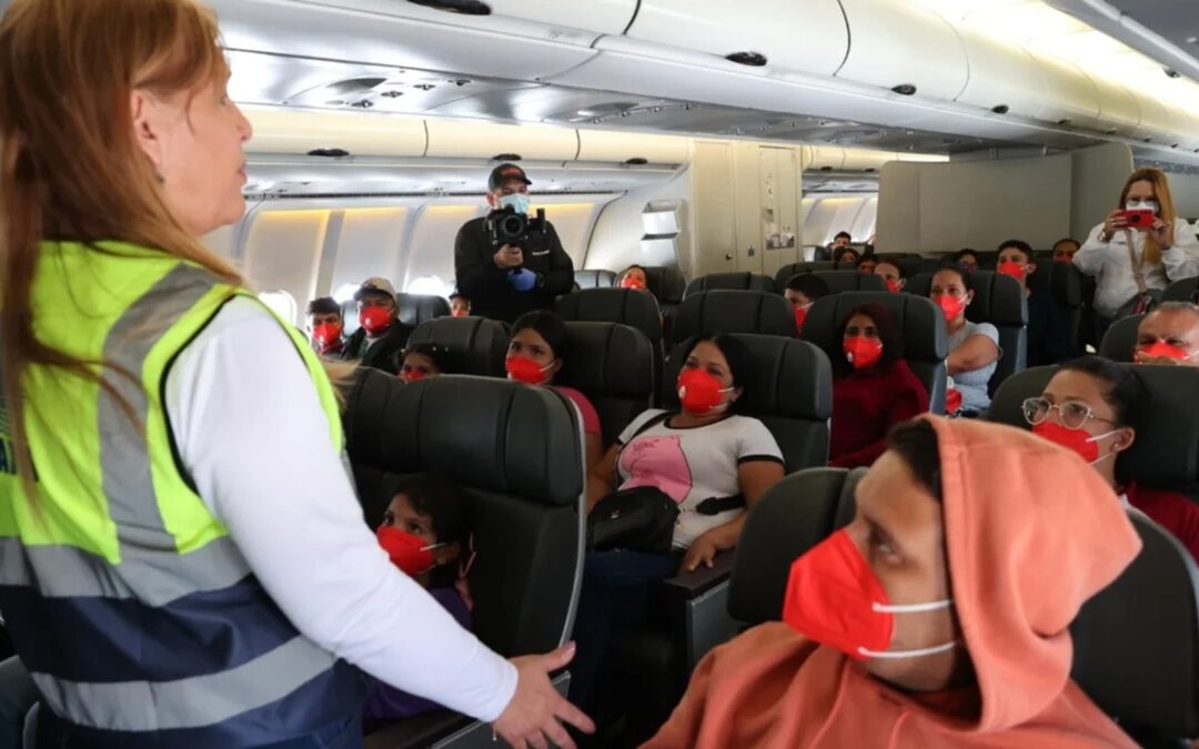 Llega un nuevo avión con repatriados desde México este 29 de mayo