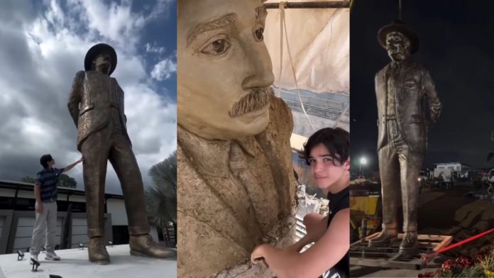 Josué Benjamín presenta la escultura más grande del mundo de José Gregorio Hernández