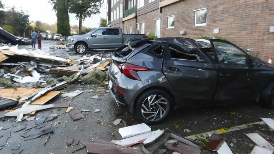 Este lunes un fuerte tornado causa estragos en el sur de Chile