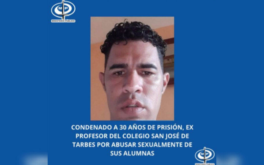 Tribunal condena a 30 años de cárcel a exprofesor por abuso sexual