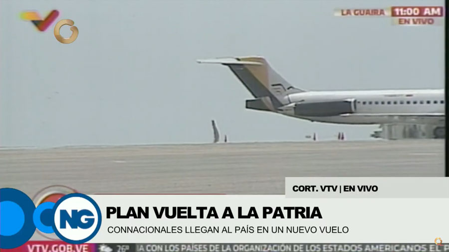 Un nuevo vuelo con migrantes venezolanos desde Estados Unidos arribó al país este miércoles