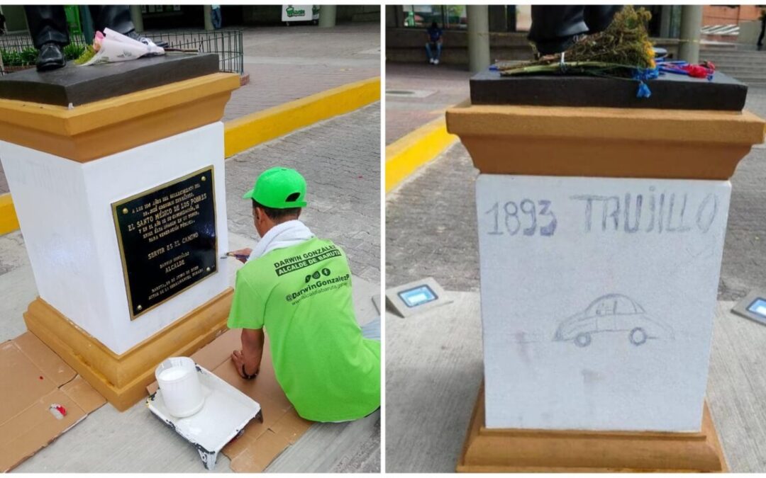 Vandalizaron escultura de José Gregorio Hernández en Baruta
