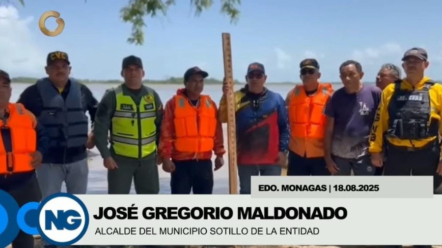 Autoridades de Bolívar y Monagas activaron plan de contingencia para atender familias afectadas por crecida del Orinoco