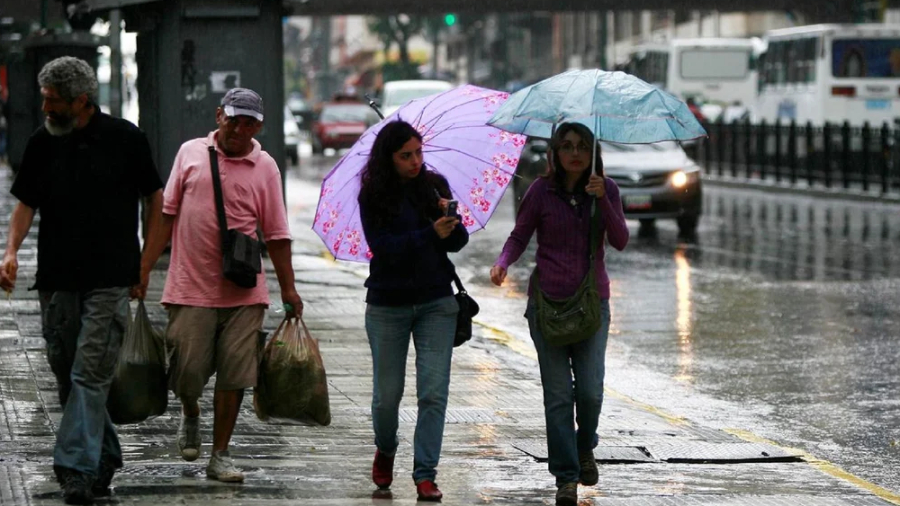 Inameh prevé lluvias en gran parte del país este lunes