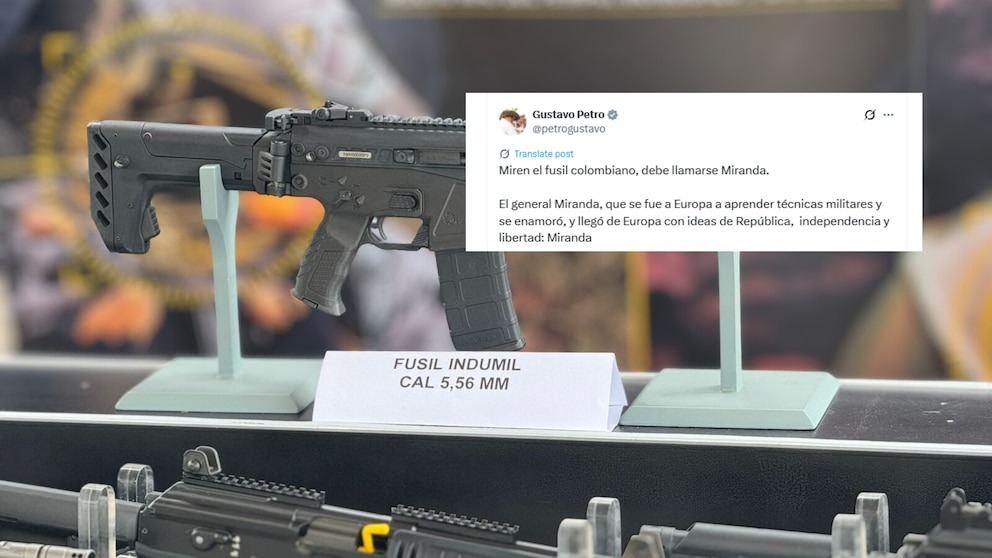 Petro anunció que fusil colombiano que remplazará a los Galil de Israel se llamará “Miranda”, en honor a un general venezolano