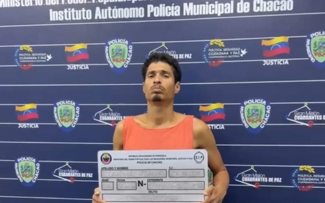 PoliChacao captura a delincuente que intentó asesinar a una víctima mientras lo robaba en Chacaíto