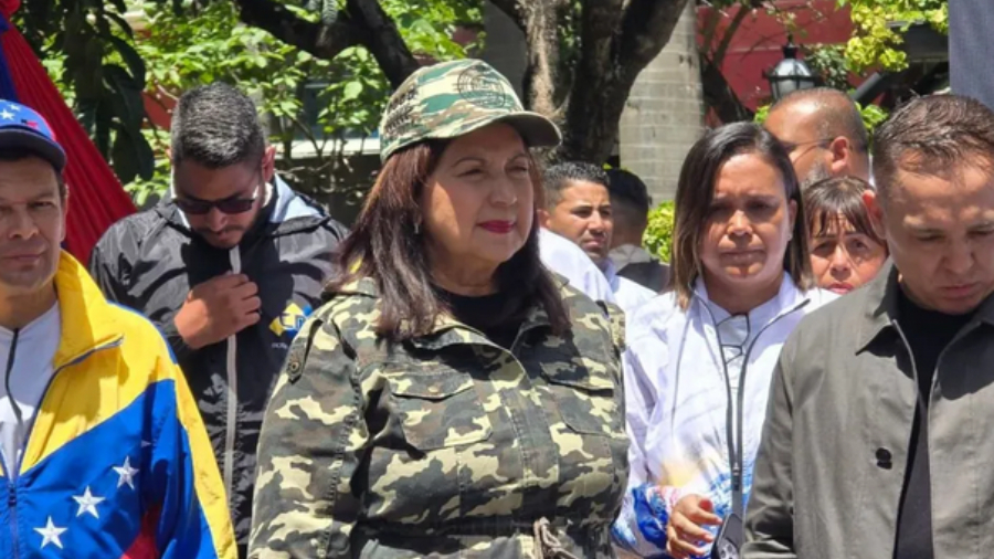 Carmen Meléndez desde la marcha en Caracas: Vamos a demostrarle al imperio que Venezuela se respeta