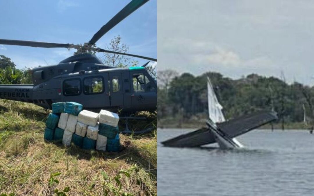 Cazas brasileños interceptan aeronave procedente de Venezuela con 380 kilos de droga