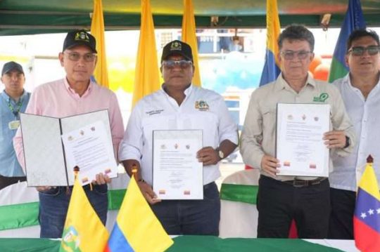 Gobernadores de estados fronterizos de Venezuela y Colombia firman Memorándum de Entendimiento