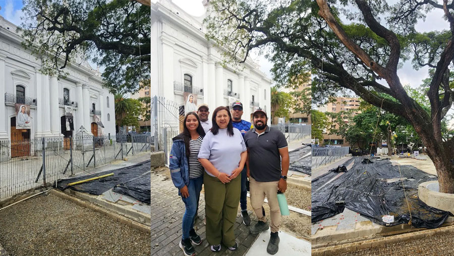 Inició embellecimiento de la Iglesia de La Candelaria por canonización de José Gregorio Hernández y Carmen Rendiles