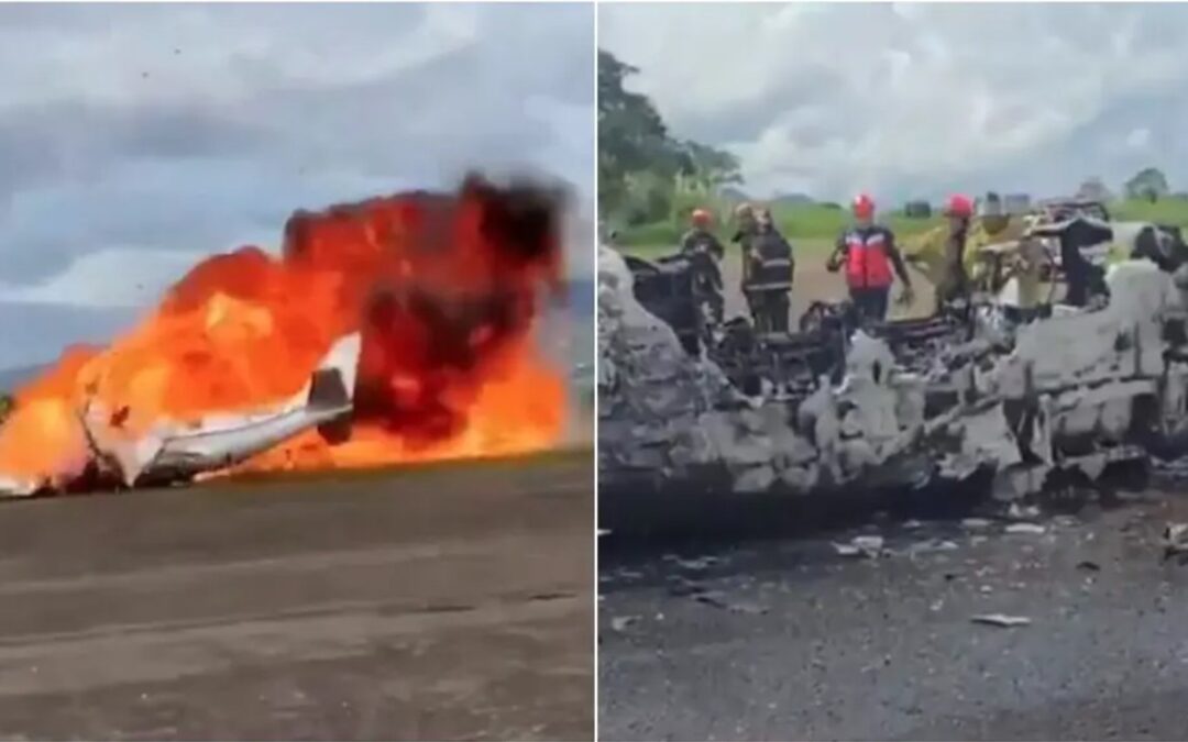 Dos personas murieron tras el accidente de una avioneta; Aeronave se precipitó a tierra durante la fase de despegue en el Aeródromo de Paramillo del edo Táchira.