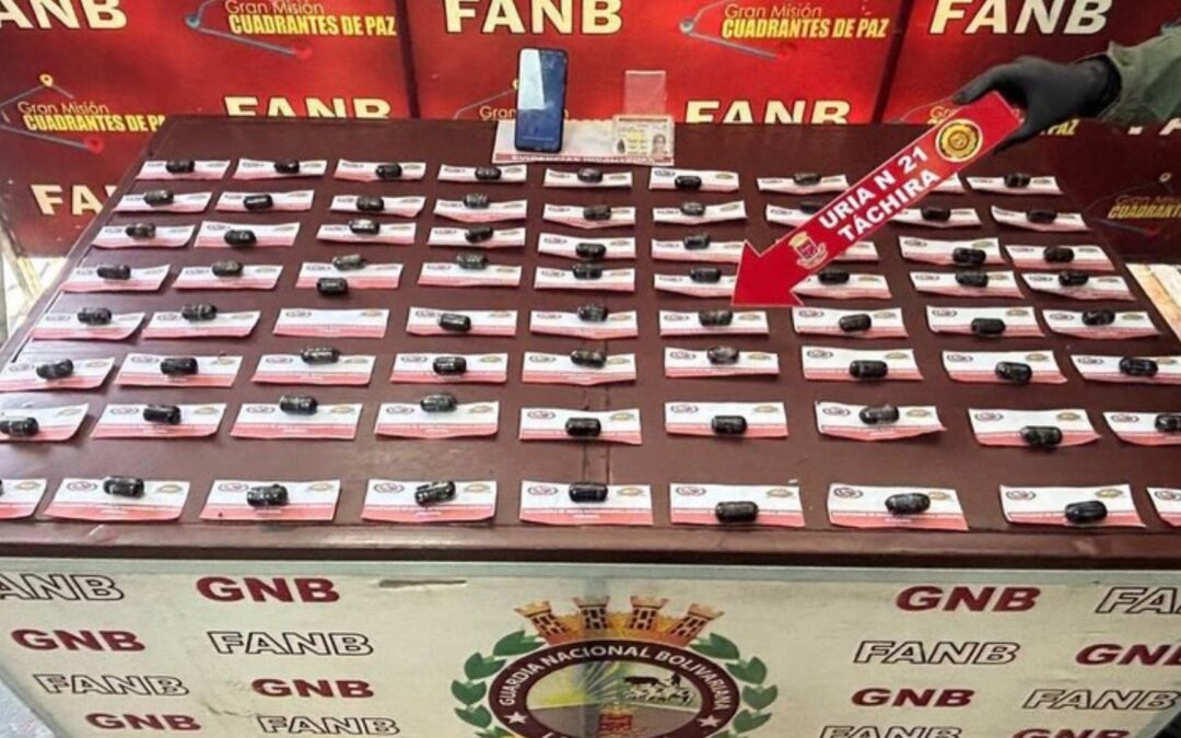 FANB detuvo a una mujer que traficaba droga de forma intraorgánica en Táchira