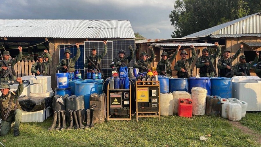Efectivos de la FANB destruyen campamento de narcotráfico en el estado Apure