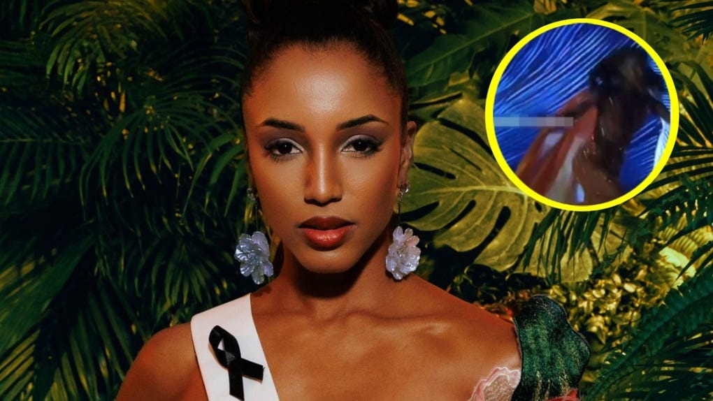 Miss Jamaica sufre aparatosa caída en la preliminar del Miss Universo 2025: fue retirada en camilla