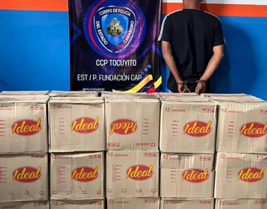 Detienen a un hombre por contrabando de 30 cajas de aceite vegetal