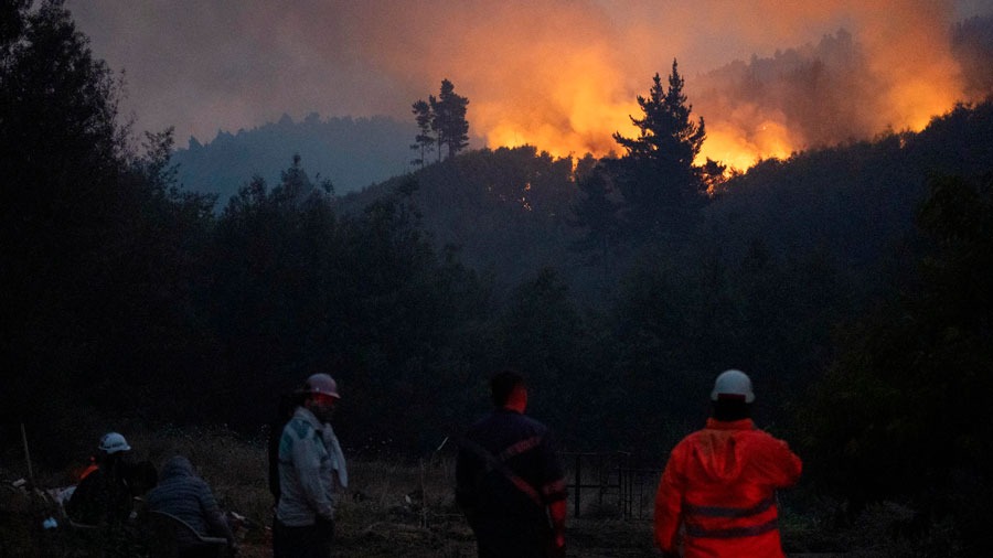 Elevan a 21 los fallecidos y a más de 20.000 los damnificados por incendios en Chile