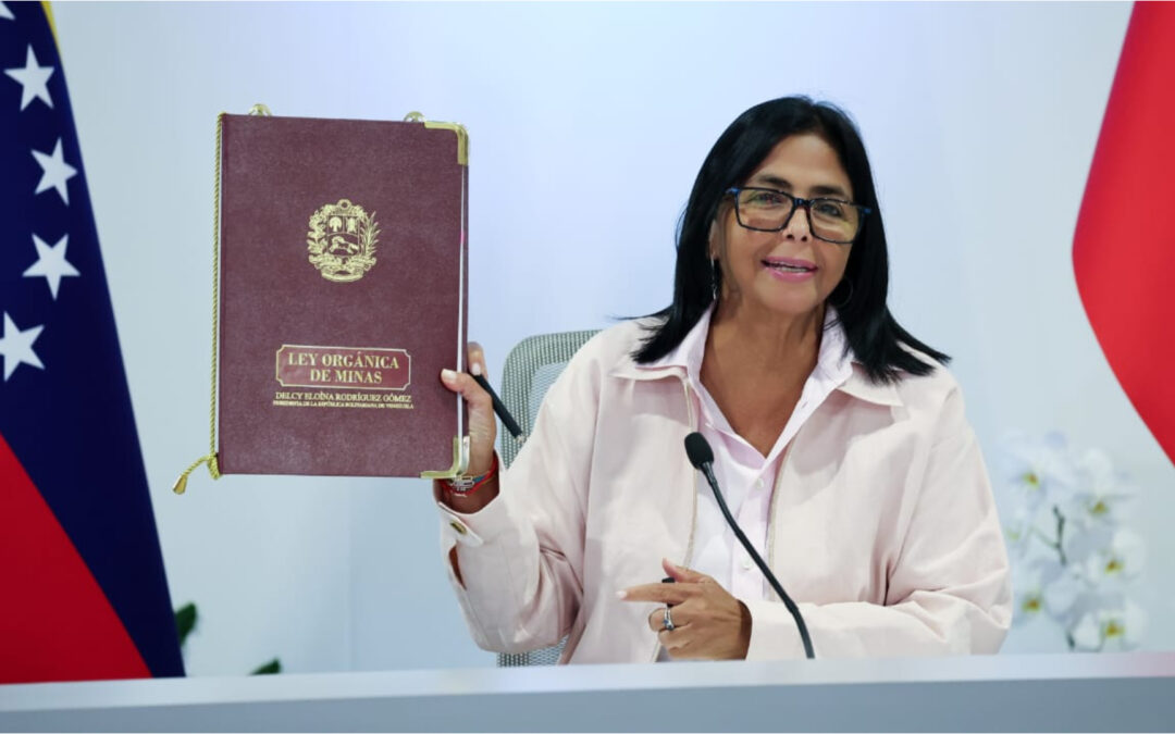 Delcy Rodríguez promulga nueva Ley de Minas: «Permitirá captar importantes inversiones»