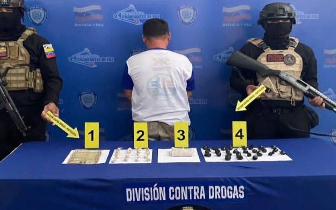 Detienen en Portuguesa a ciudadano con 32 envoltorios de presunta marihuana